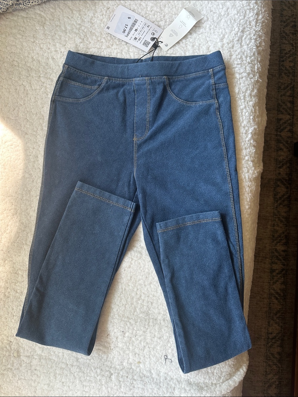 H&M Kids Dark Blue Pull-On Stretch Jeans